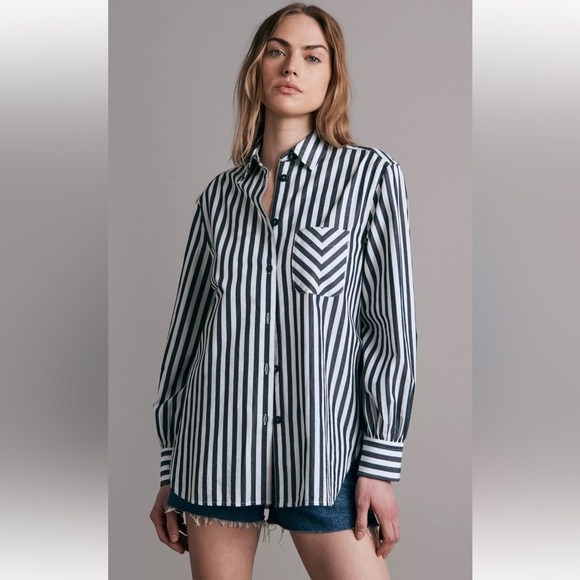 rag & bone Tops - Rag & Bone Maxine Cotton Button Down Shirt